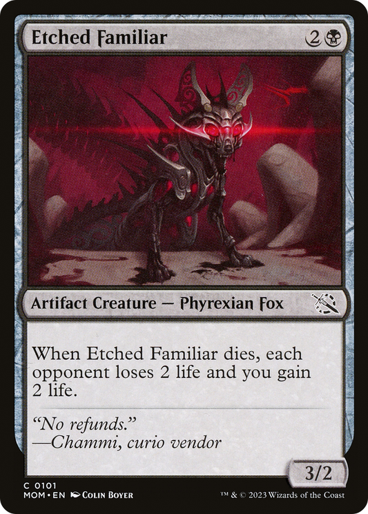 Etched Familiar